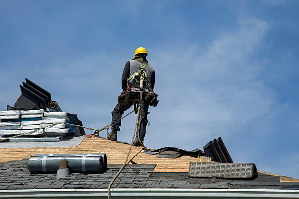 Professional Storm Damage Roof Repair technician working in Bellflower, CA